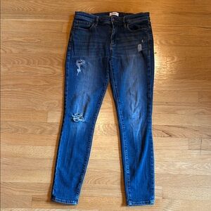 Loft Distressed Blue Jeans, size 4, modern skinny